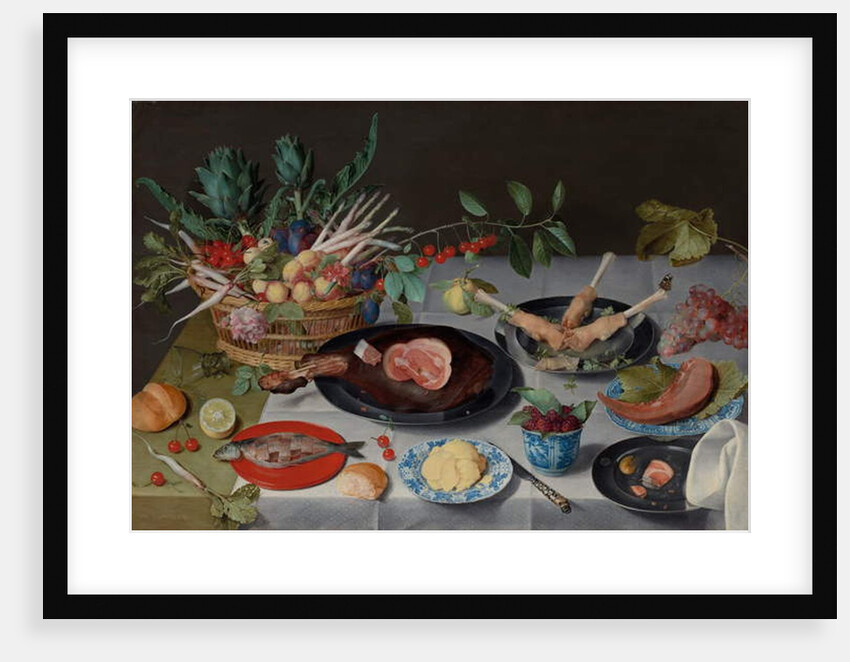 Still Life with Meat, Fish, Vegetables and Fruit, c.1615-20 by Jacob van Hulsdonck