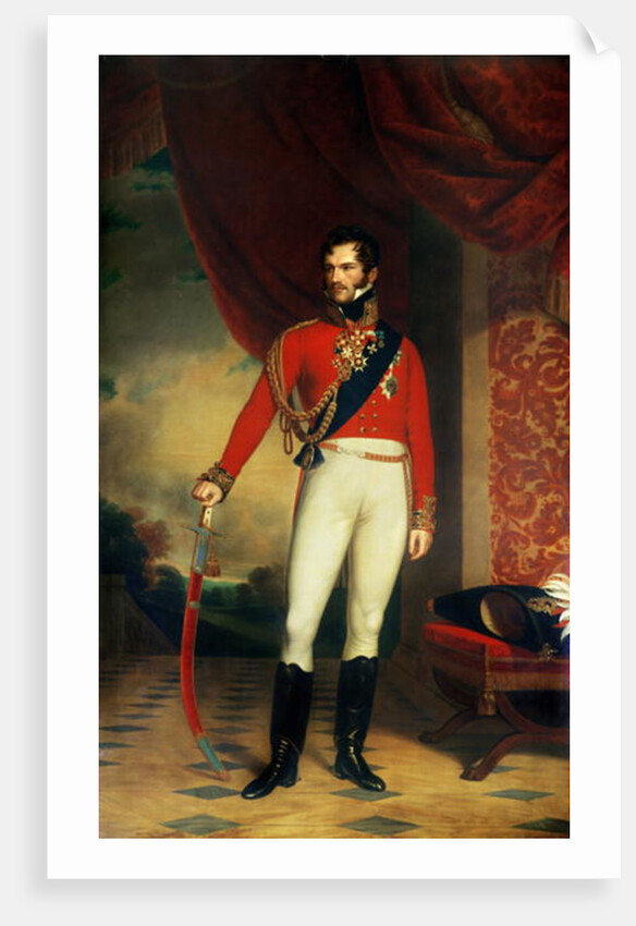 The Prince of Orange, later King William II of the Netherlands by Nicholas Pieneman