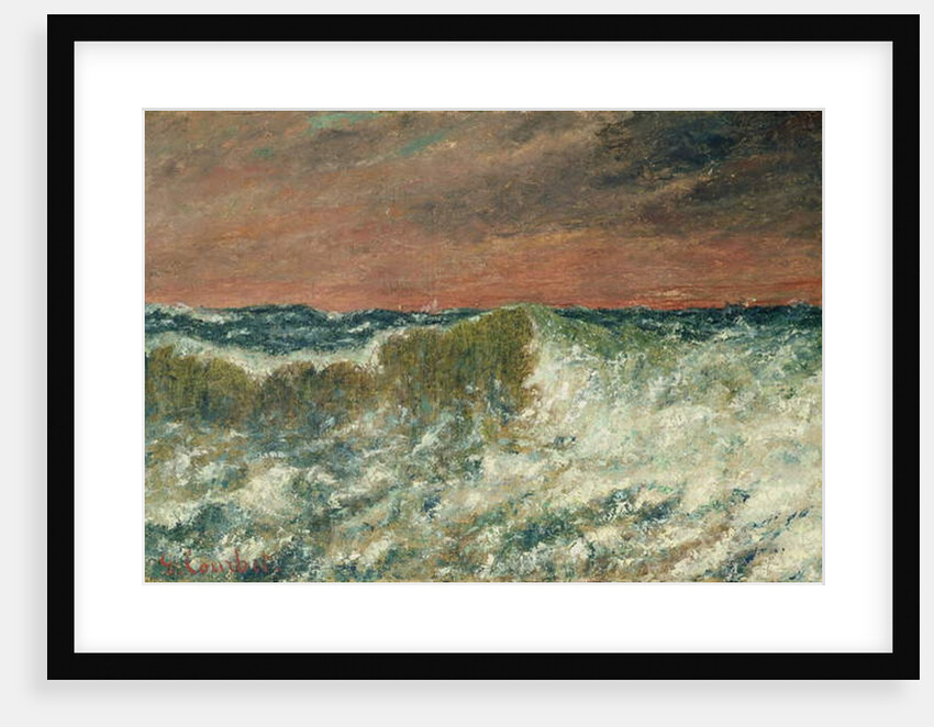 La Vague, 1872 by Gustave Courbet