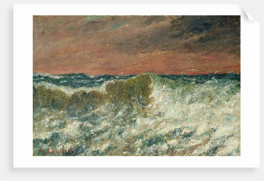 La Vague, 1872 by Gustave Courbet