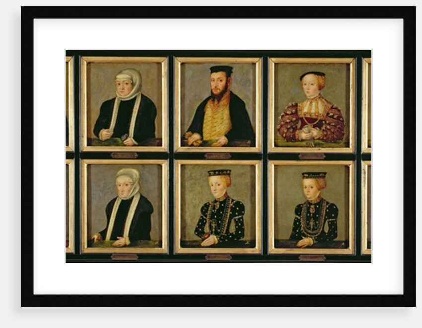 Portraits of Members of the Jagiellonian Dynasty, c.1565 by Lucas the Younger Cranach