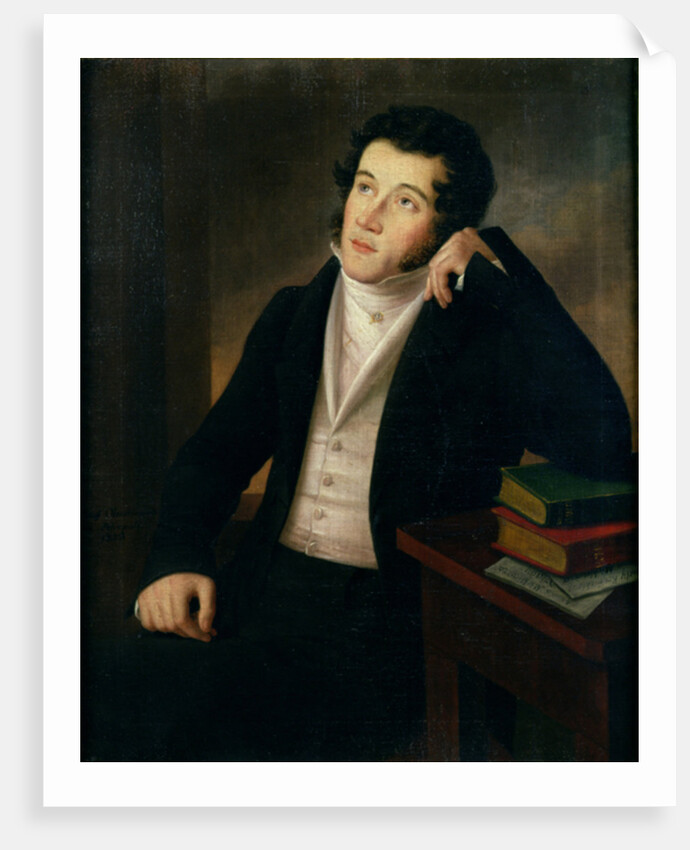 Portrait of Adam Bernard Mickiewicz by Jozef Oleszkiewicz