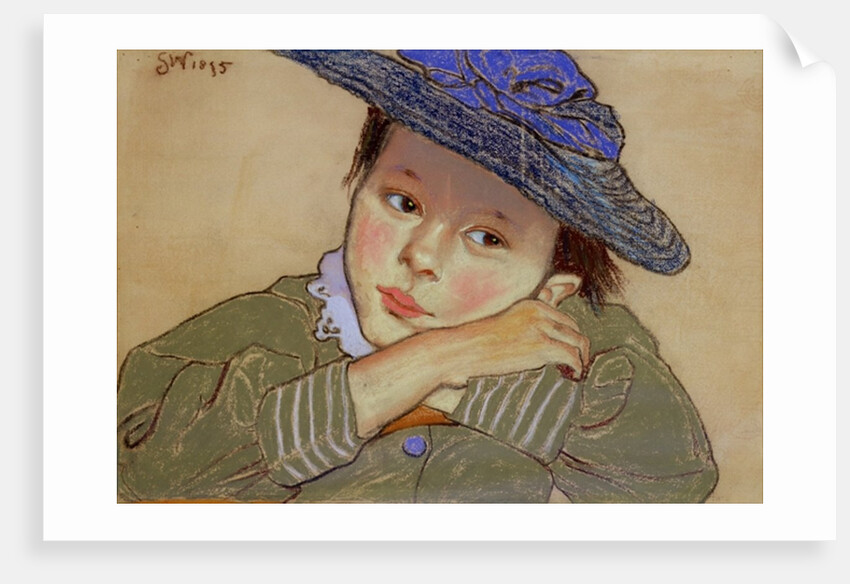 Girl in a Blue Hat, 1895 by Stanislaw Wyspianski