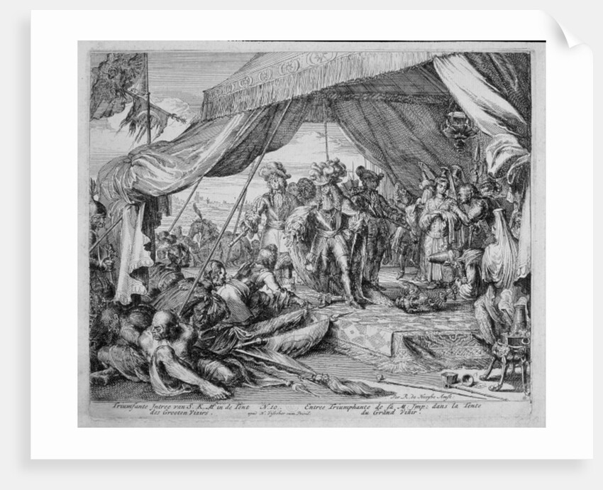 Vienna Print Cycle, Entry of Emperor Leopold into the Tent of the Grand Vizier, 1683 by Romeyn de Hooghe