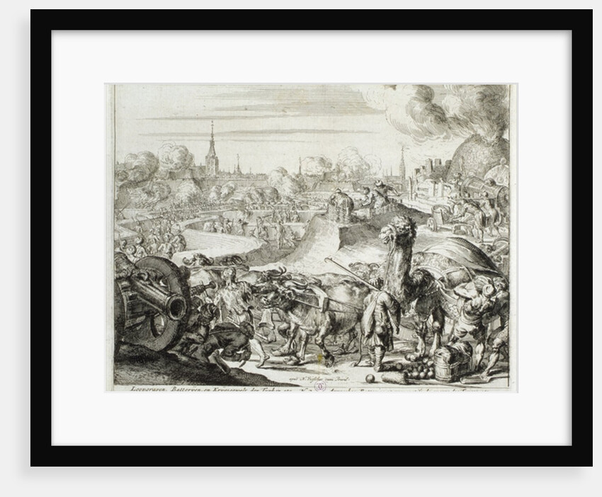 Vienna Print Cycle, Turkish Position in Vienna, 1683 by Romeyn de Hooghe