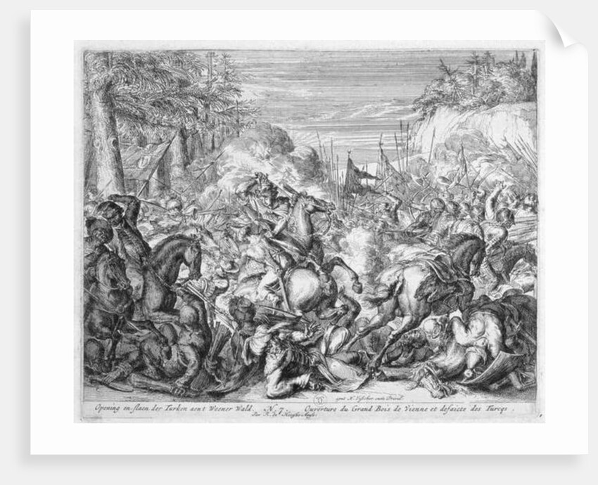 Vienna Print Cycle, Polish Cavalry Beginning Battle in the Vienna forest, 1683 by Romeyn de Hooghe