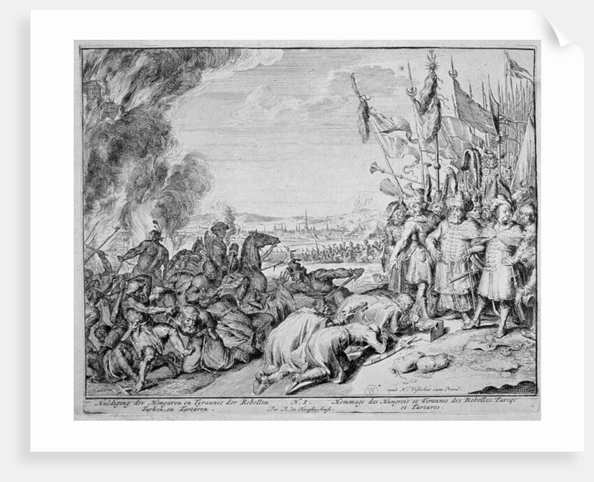 Vienna Print Cycle, Homage of the Hungarians, 1683 by Romeyn de Hooghe