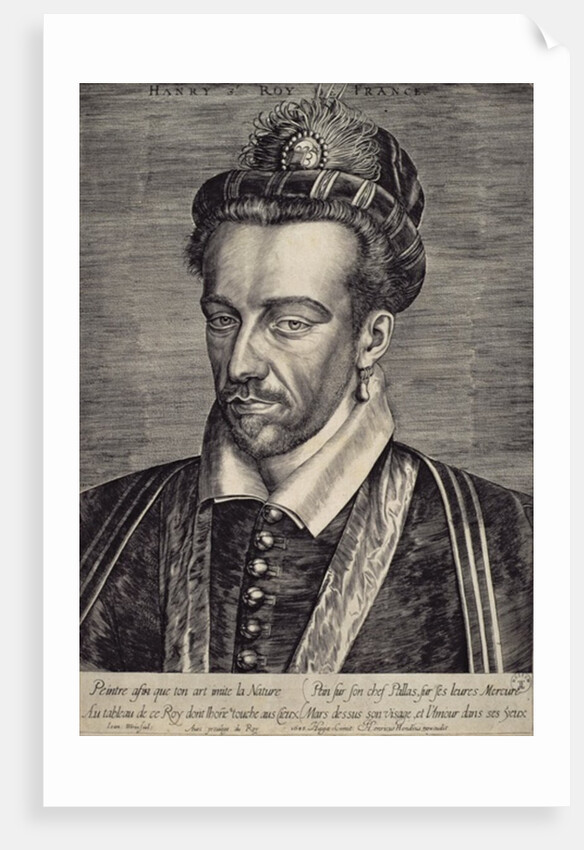 Henri III Valois by Johan Wierix