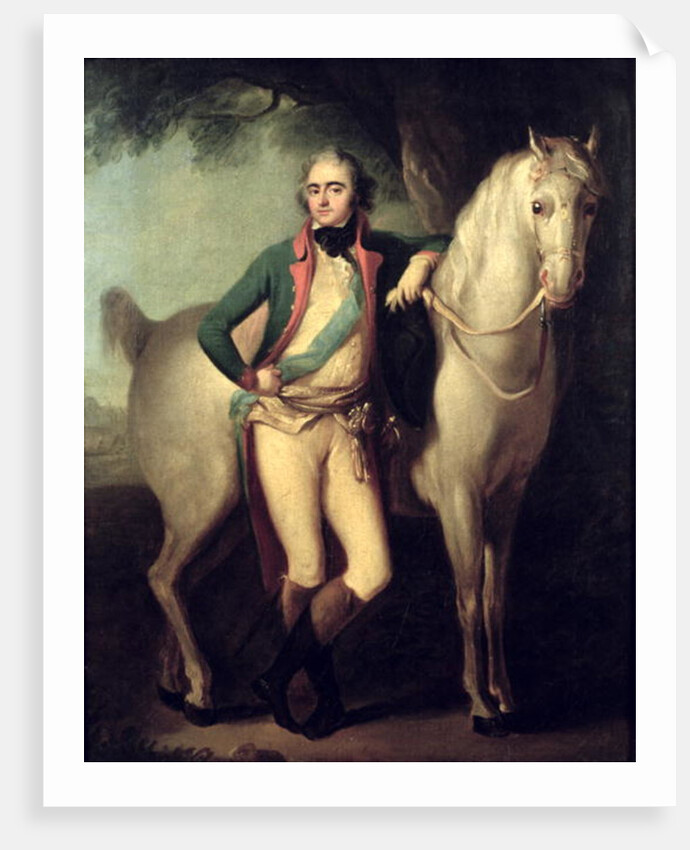 Prince Josef Anton Poniatowski by his horse by Giuseppe or Josef Grassi