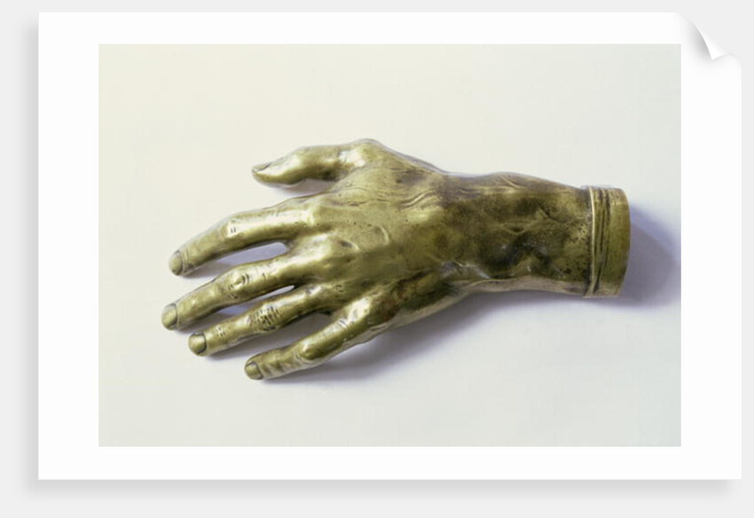 Cast of Frederic Chopin's left hand by Polish School