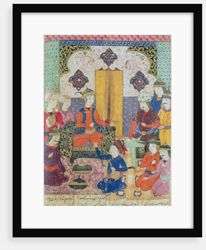 Illustration from the 'Shahnama' by Abu'l-Qasim Manur Firdawsi 1619 by Persian School