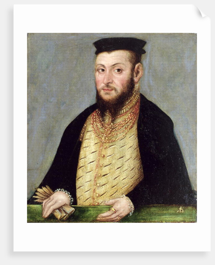 Zygmunt II August King of Poland, c.1553-56 by Lucas the Younger (studio of) Cranach