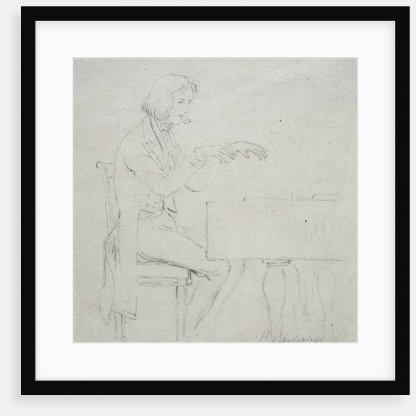Frederic Chopin at the Grand Piano by January Suchodolski