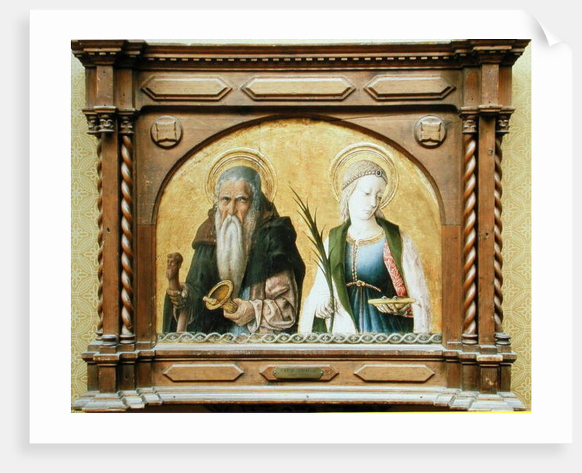 St. Anthony the Hermit and St. Lucy, c.1470 by Carlo Crivelli