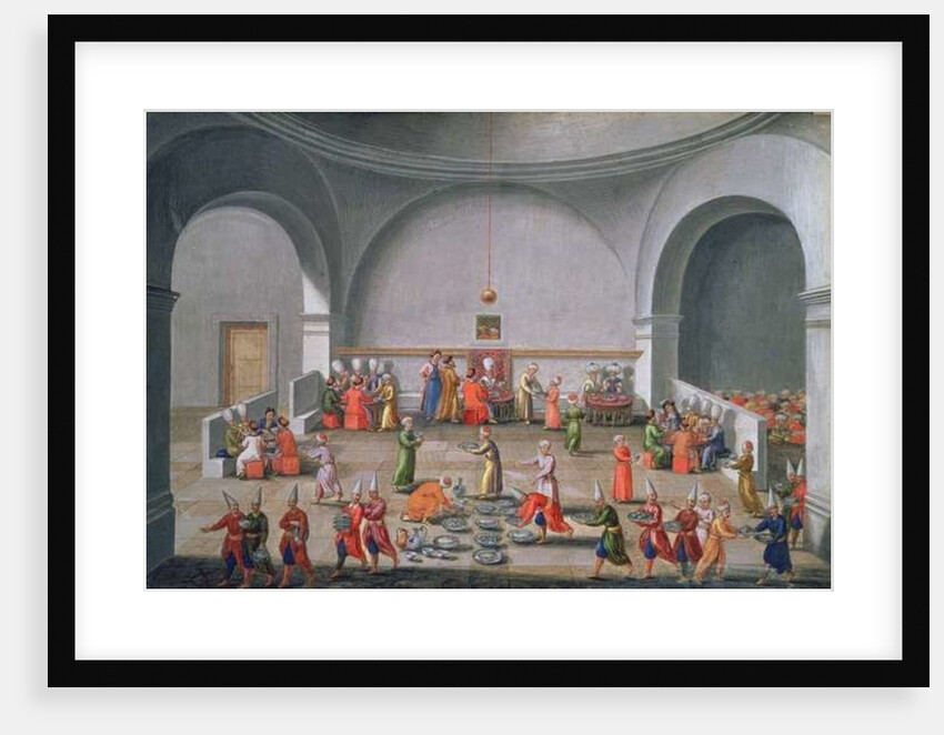 Jan Gninski's Diplomatic Mission to Istanbul, Dinner in honour of the Polish Mission, 1679 by Pierre Paul Sevin