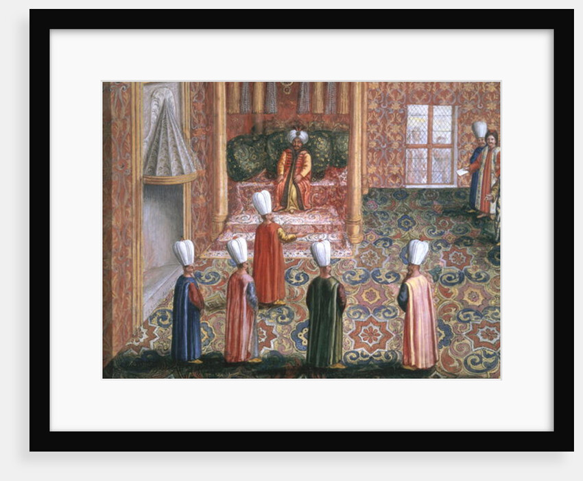 Jan Gninski's Diplomatic Mission to Istanbul, Audience of the Polish Envoy with the Sultan Machmed, 1679 by Pierre Paul Sevin