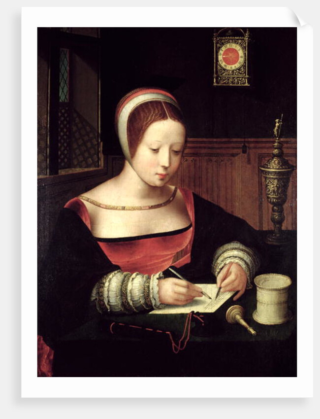 St. Mary Magdalene Writing, c.1500-50 by Master of the Female Half Lengths