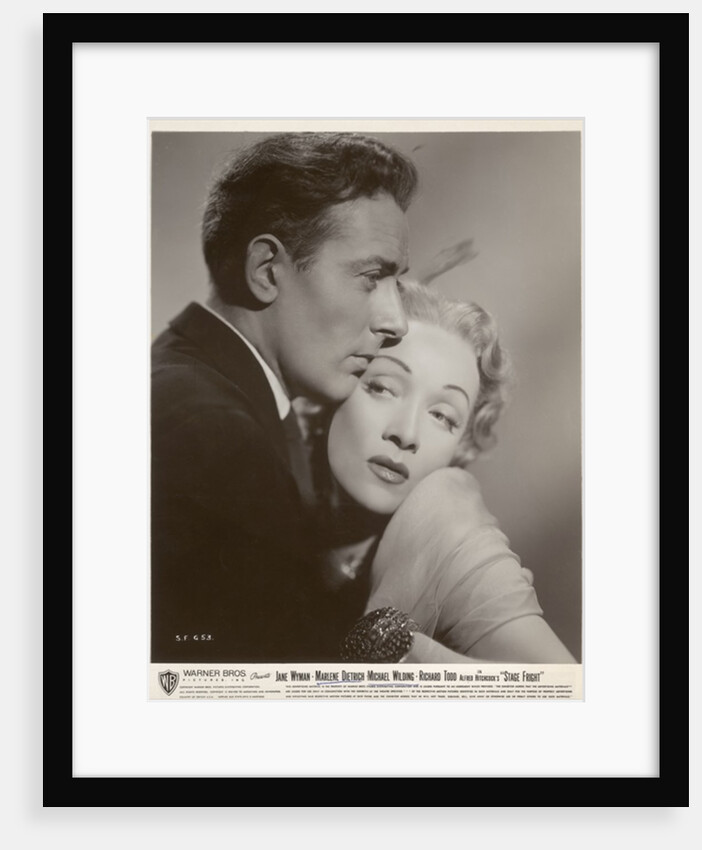 Still from the film 'Stage Fright' with Michael Wilding and Marlene Dietrich, 1950 by German Photographer