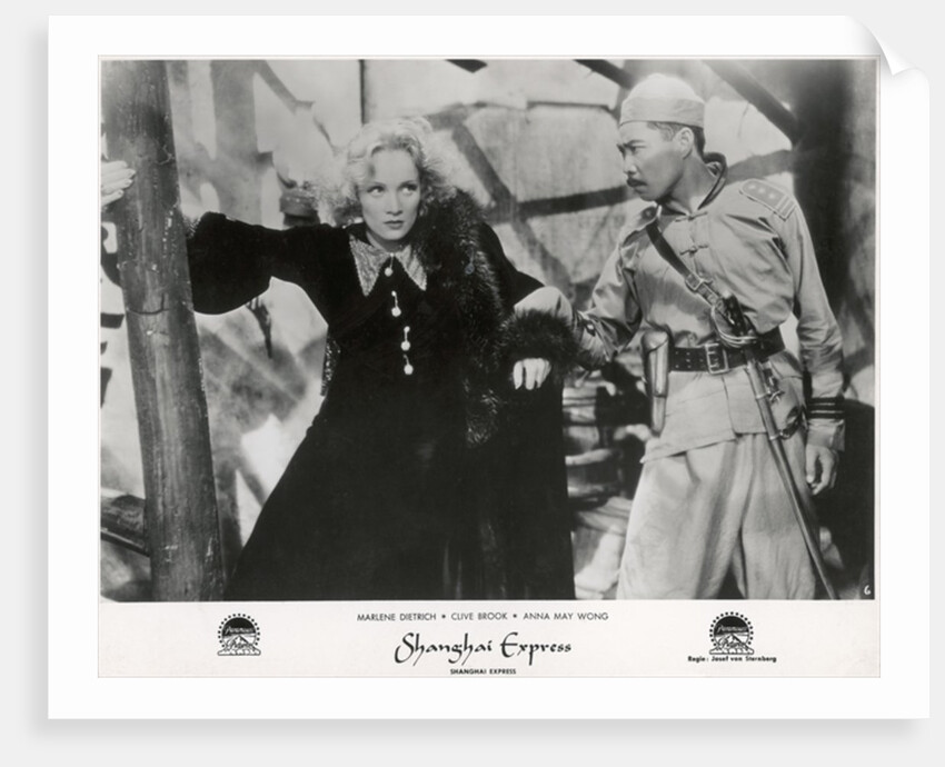 Still from the film 'Shanghai Express' with Marlene Dietrich, 1932 by German Photographer