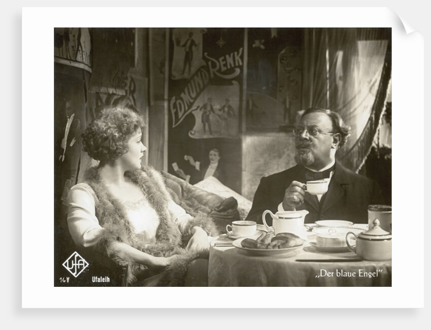 Still from the film 'The Blue Angel' with Marlene Dietrich and Emil Jannings, 1930 by Photographer German