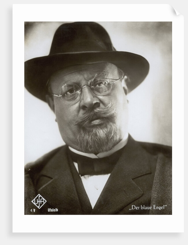Portrait of Emil Jannings in the film 'The Blue Angel', 1930 by German Photographer