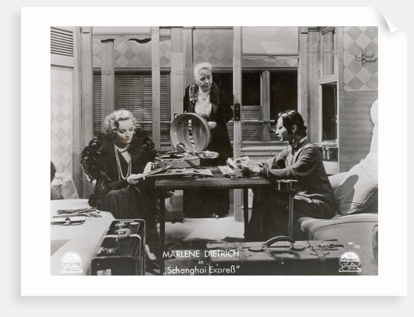 Still from the film 'Shanghai Express' with Marlene Dietrich and Anna May Wong, 1932 by German Photographer