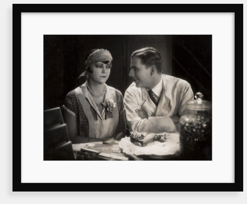 Still from the film 'Tragedy of the Street' with Asta Nielsen and Werner Pittschau, 1927 by German Photographer