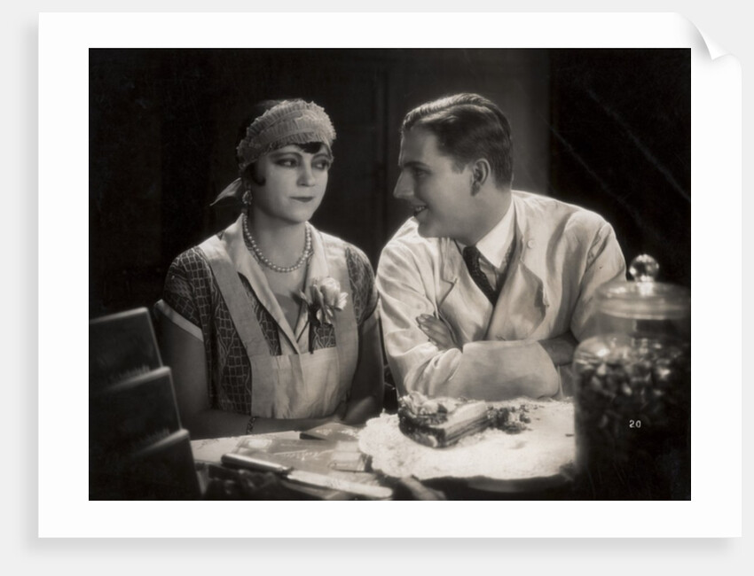 Still from the film 'Tragedy of the Street' with Asta Nielsen and Werner Pittschau, 1927 by German Photographer