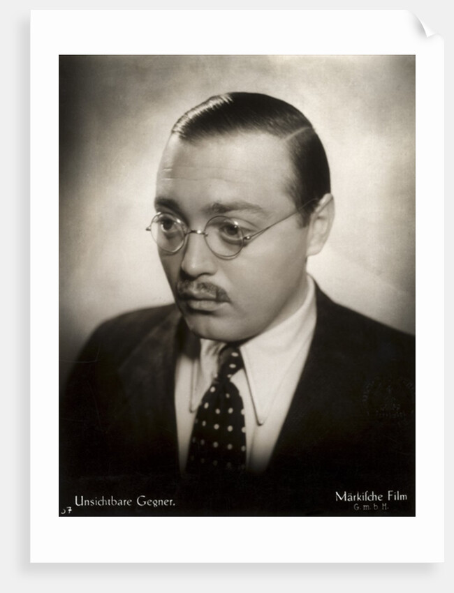 Still from the film 'Invisible Enemy' with Peter Lorre, 1933 by German Photographer