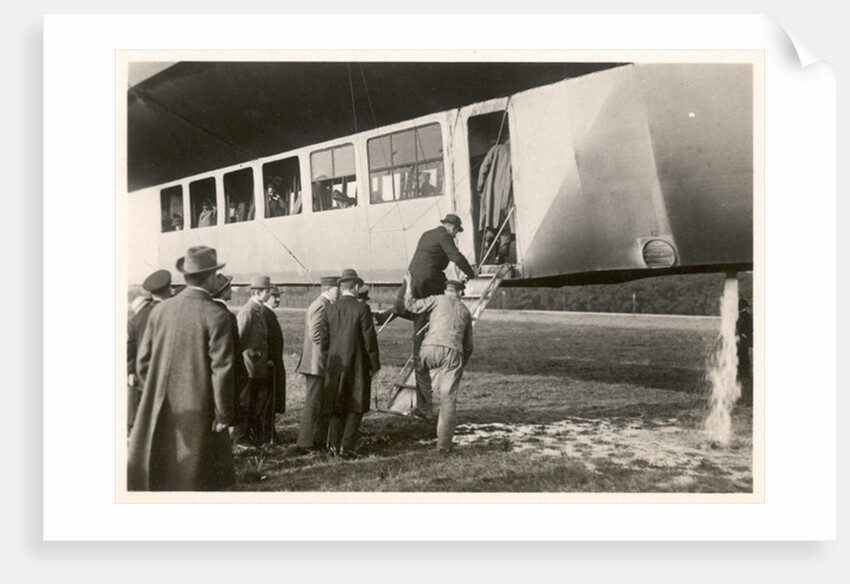 Passengers boarding the Zeppelin LZ11 'Viktoria-Luise', between 1912-14 by German Photographer