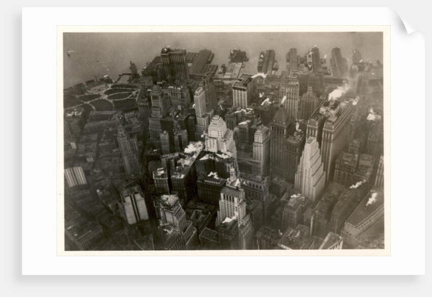 Aerial photo of downtown Manhattan by German Photographer