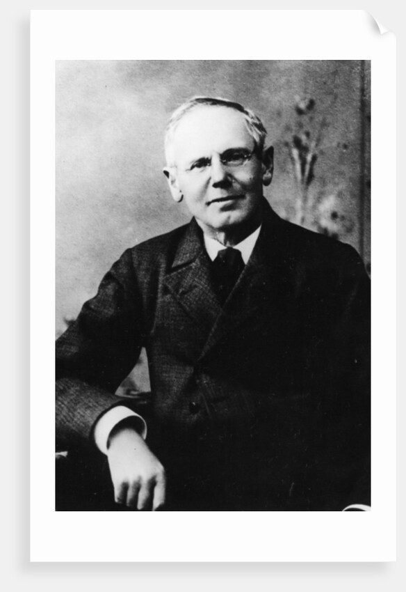 Portrait of Austrian poet Peter Rosegger by German Photographer