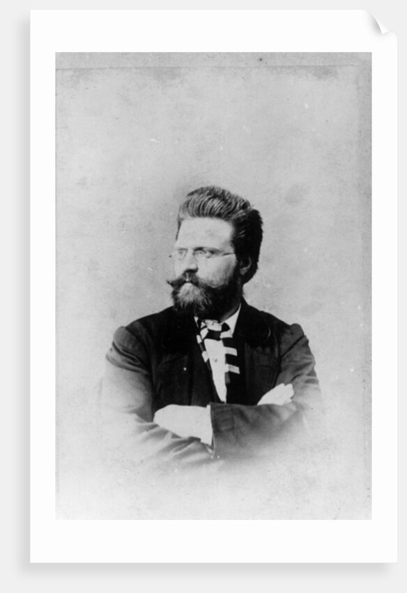 Portrait of Norwegian writer Bjoernstjerne Bjoernson, c.1865 by German Photographer