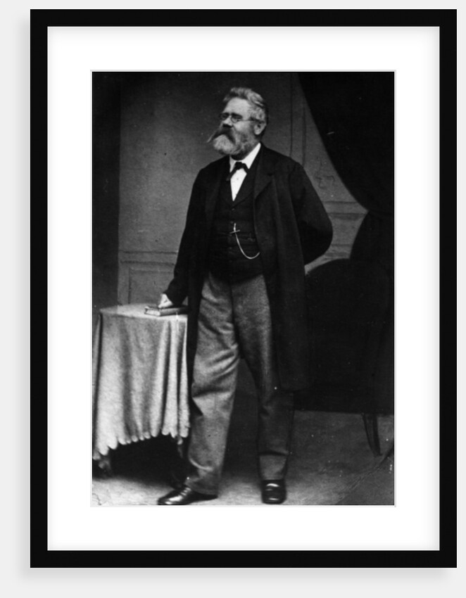 Portrait of German novelist Fritz Reuter by German Photographer