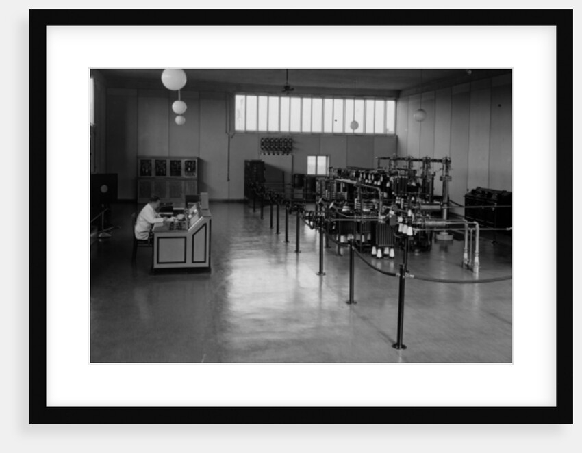 Operations room at the transmission facility at Langenberg, Germany, c.1933 by German Photographer