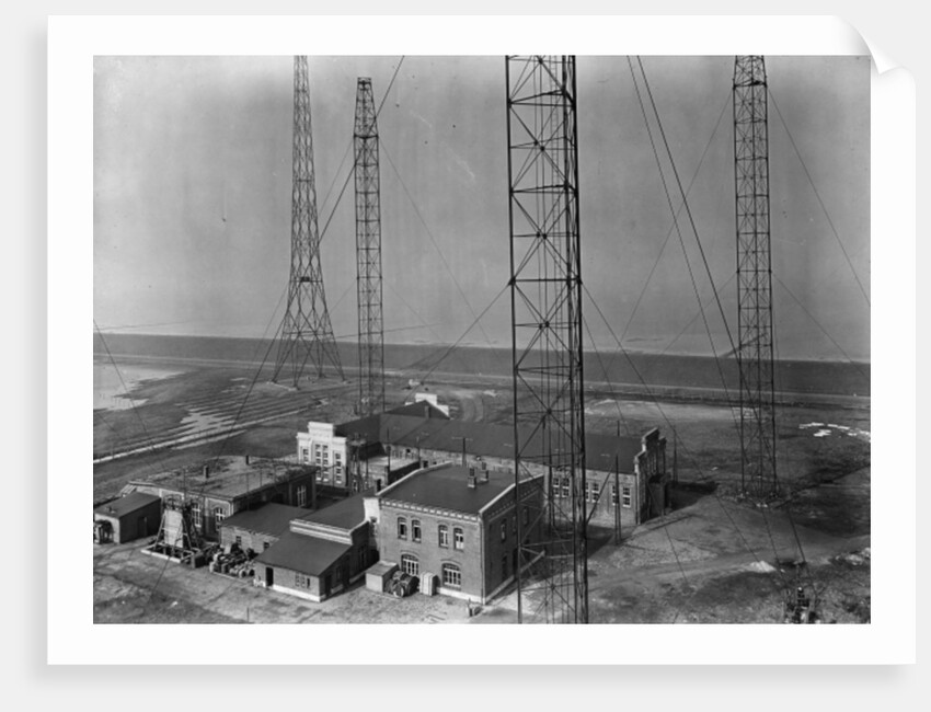 Radio transmission facility in Norddeich, Germany, c.1933 by German Photographer