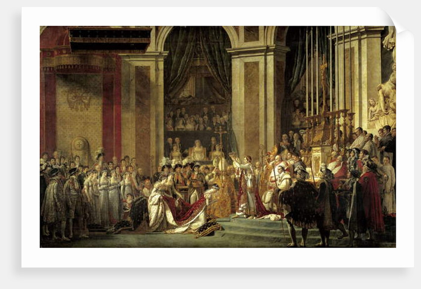 The consecration of the Emperor Napoleon I and Coronation of the Empress Josephine, 1806 by Jacques Louis David