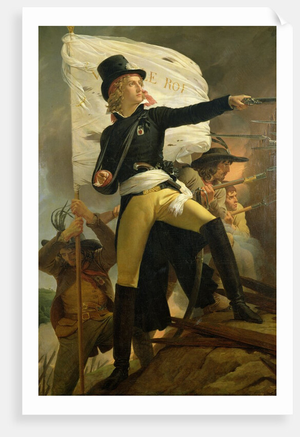 Henri de La Rochejaquelein, leader of the revolt in the Vendee, 1817 by Baron Pierre-Narcisse Guerin