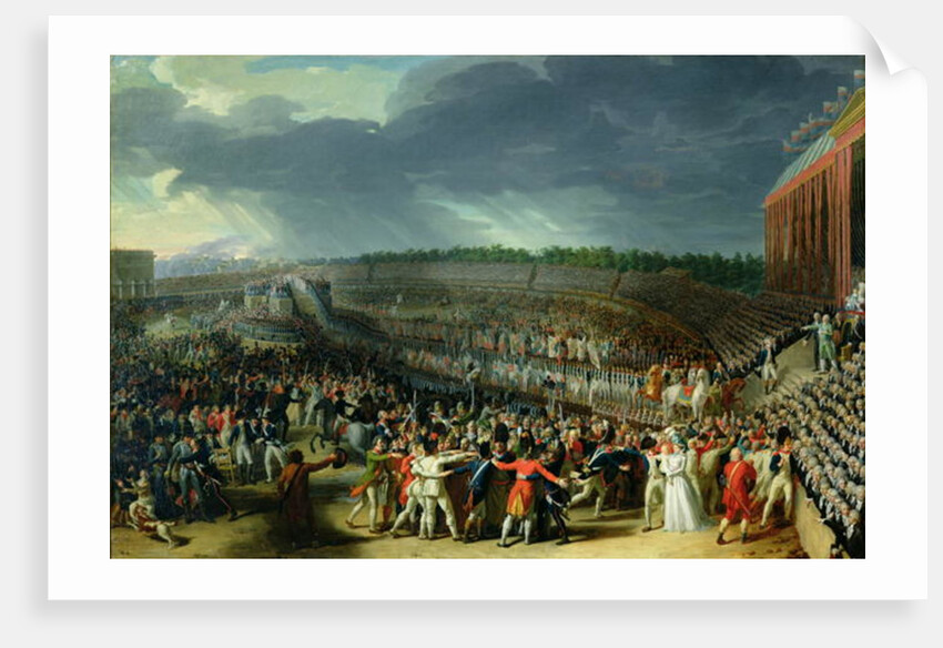 The Celebration of the Federation, Champs de Mars, Paris, 14 July 1790 by Charles Thevenin