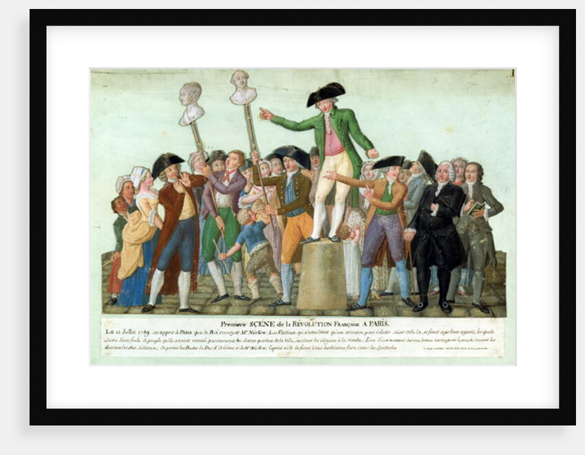 The Beginning of the French Revolution, 12 July 1789, Paris by Lesueur Brothers