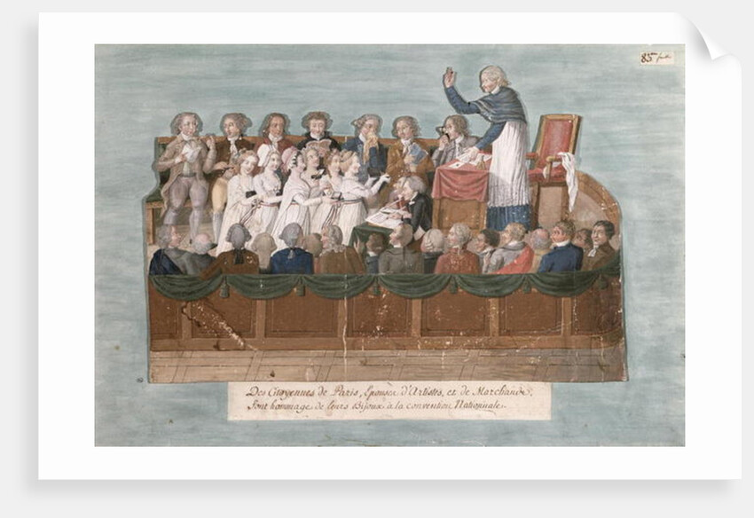 Parisians Offering their Jewellery to the Convention, c.1792 by Lesueur Brothers