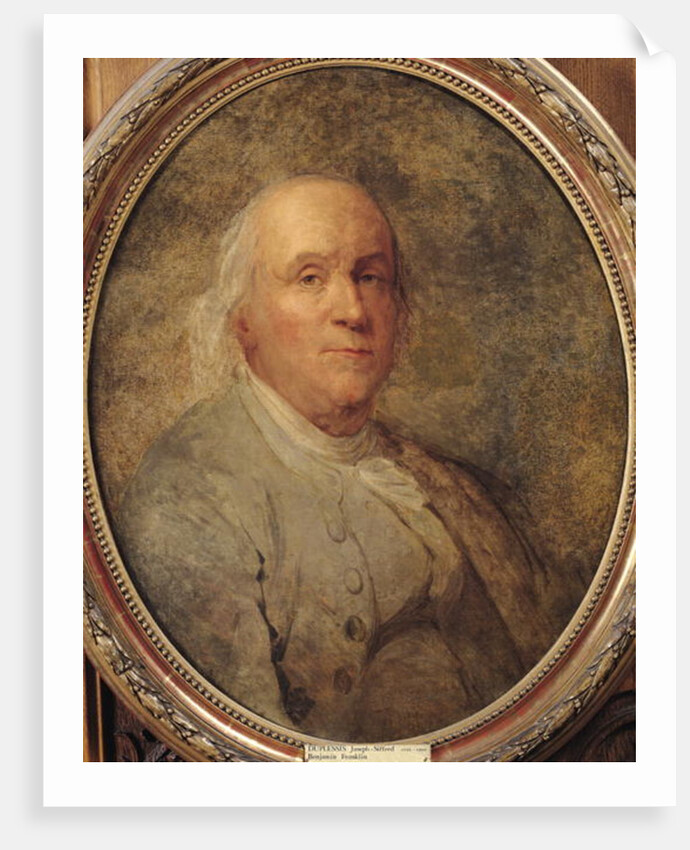 Portrait of Benjamin Franklin, c.1780 by Joseph Siffred Duplessis