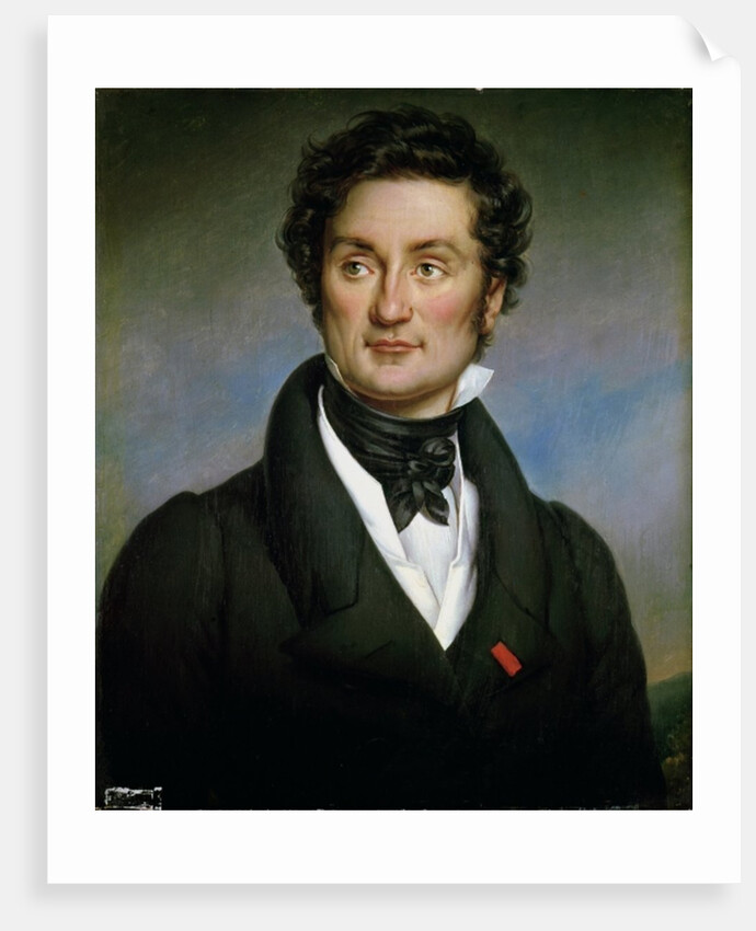Portrait of Charles Nodier 1824 by Paulin Jean Baptiste Guerin