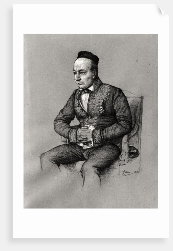 Portrait of Charles Augustin Sainte-Beuve 1856 by Francois Joseph Heim