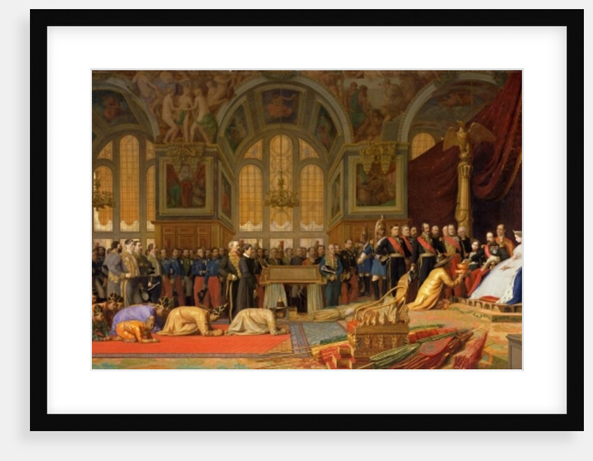 The Reception of Siamese Ambassadors by Emperor Napoleon III at the Palace of Fontainebleau, 27 June 1861 by Jean Leon Gerome