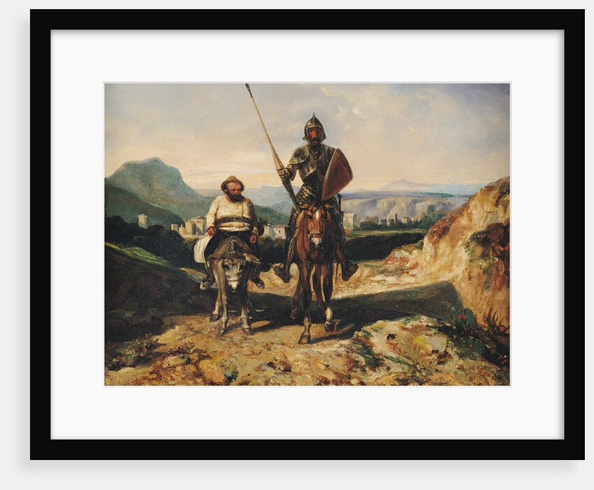 Don Quixote and Sancho, 19th century by Alexandre Gabriel Decamps