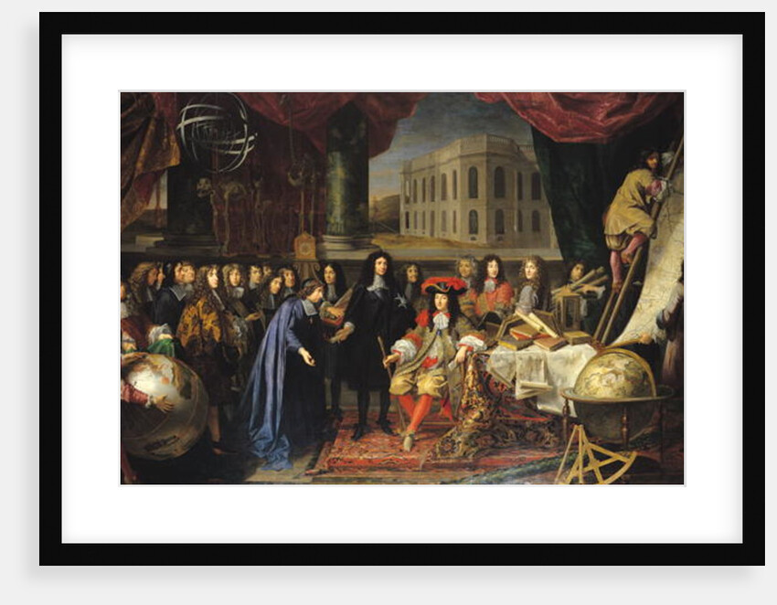 Jean-Baptiste Colbert presenting the Members of the Royal Academy of Science to Louis XIV, c.1667 by Henri Testelin