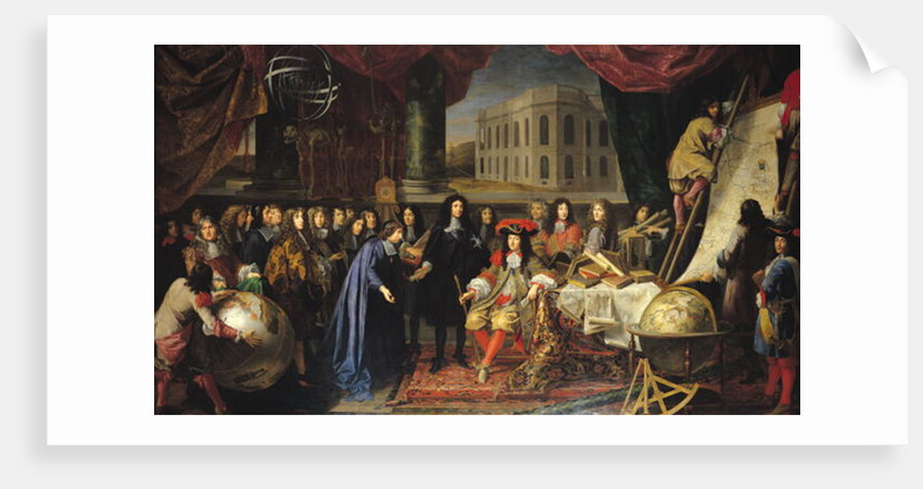 Jean-Baptiste Colbert presenting the Members of the Royal Academy of Science to Louis XIV, c.1667 by Henri Testelin