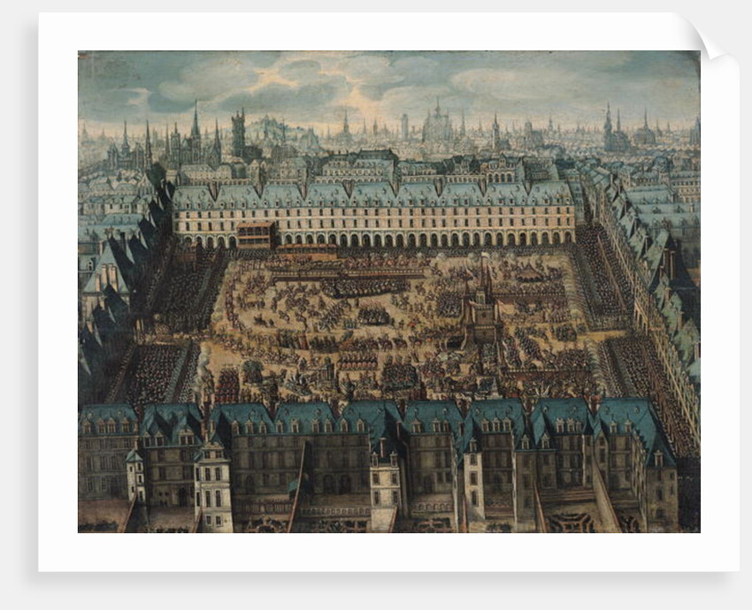 The Glorious Knights Jousting Tournament at the Place Royale to celebrate the Marriage of Louis XIII to Anne of Austria 5th, 6th and 7th April 1612 by French School