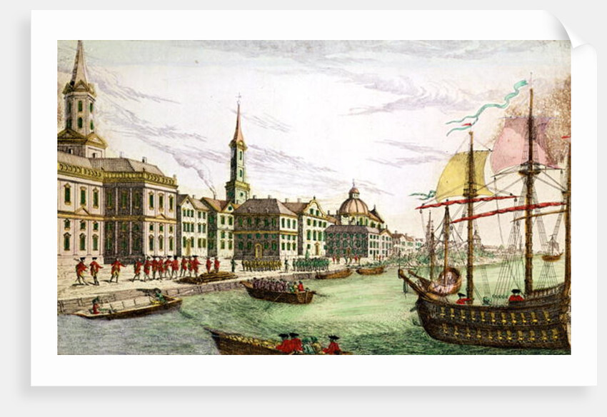Disembarking of the English Troops at New York, 29th June 1776 by Franz Xavier Habermann